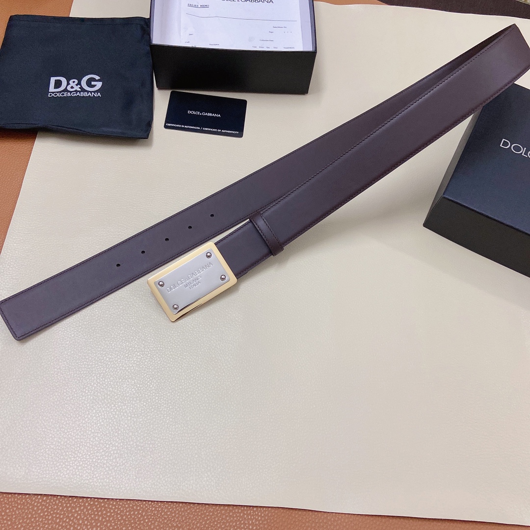 D&G杜嘉班纳官网新款.双面头层小牛