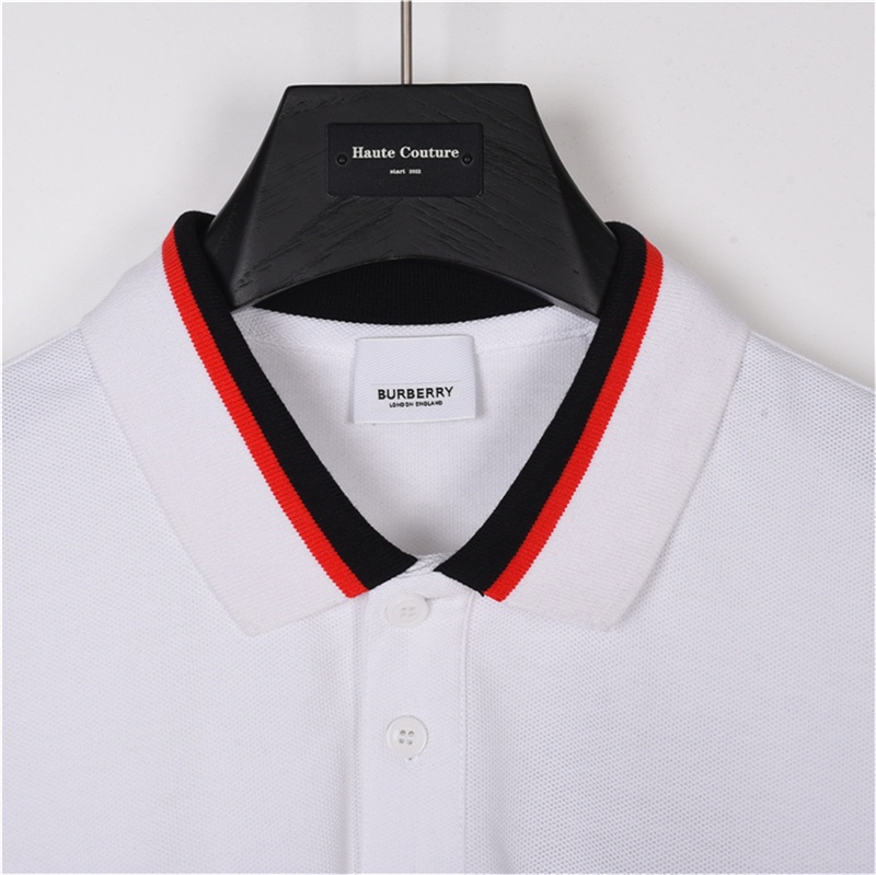 Burberry/巴宝莉 经典黑红条纹Polo短袖