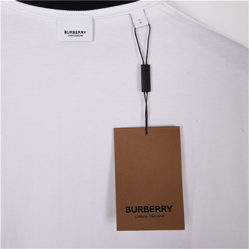 Burberry/巴宝莉 经典黑红条纹Polo短袖