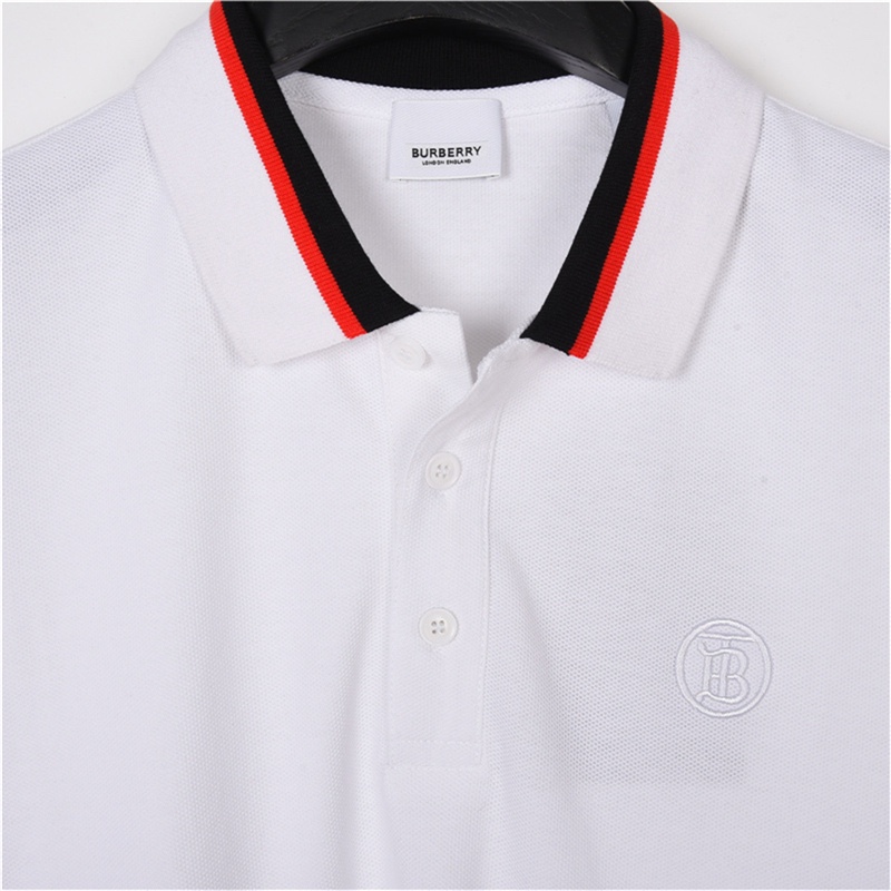 Burberry/巴宝莉 经典黑红条纹Polo短袖
