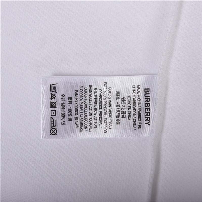 Burberry/巴宝莉 经典黑红条纹Polo短袖