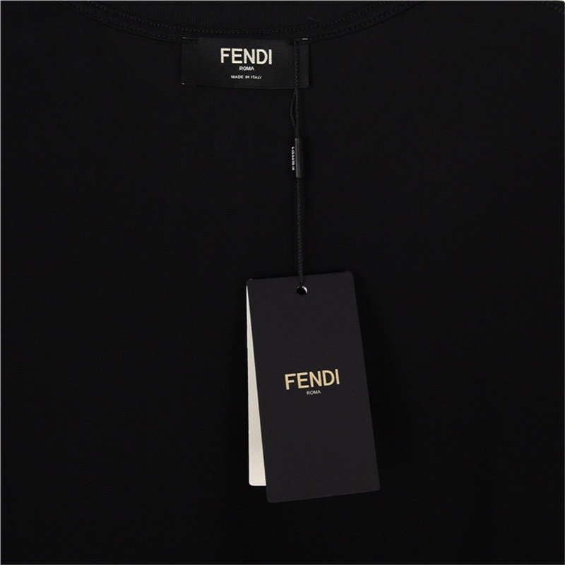 Fendi/芬迪23ss 杨幂同款拖鞋印花短袖T恤