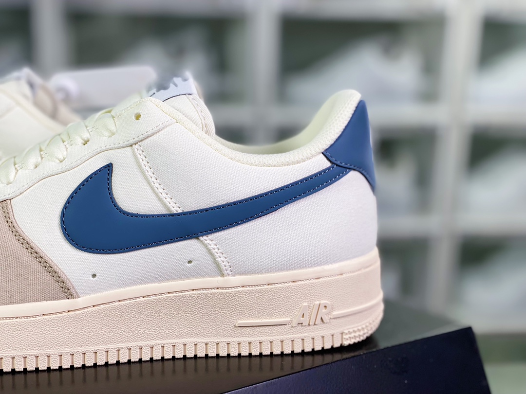 200  Air Force 1’07 Low QS”Beige/Khaki/Fog Blue”空军一号“帆布米白卡其雾霾蓝”DG2296-022