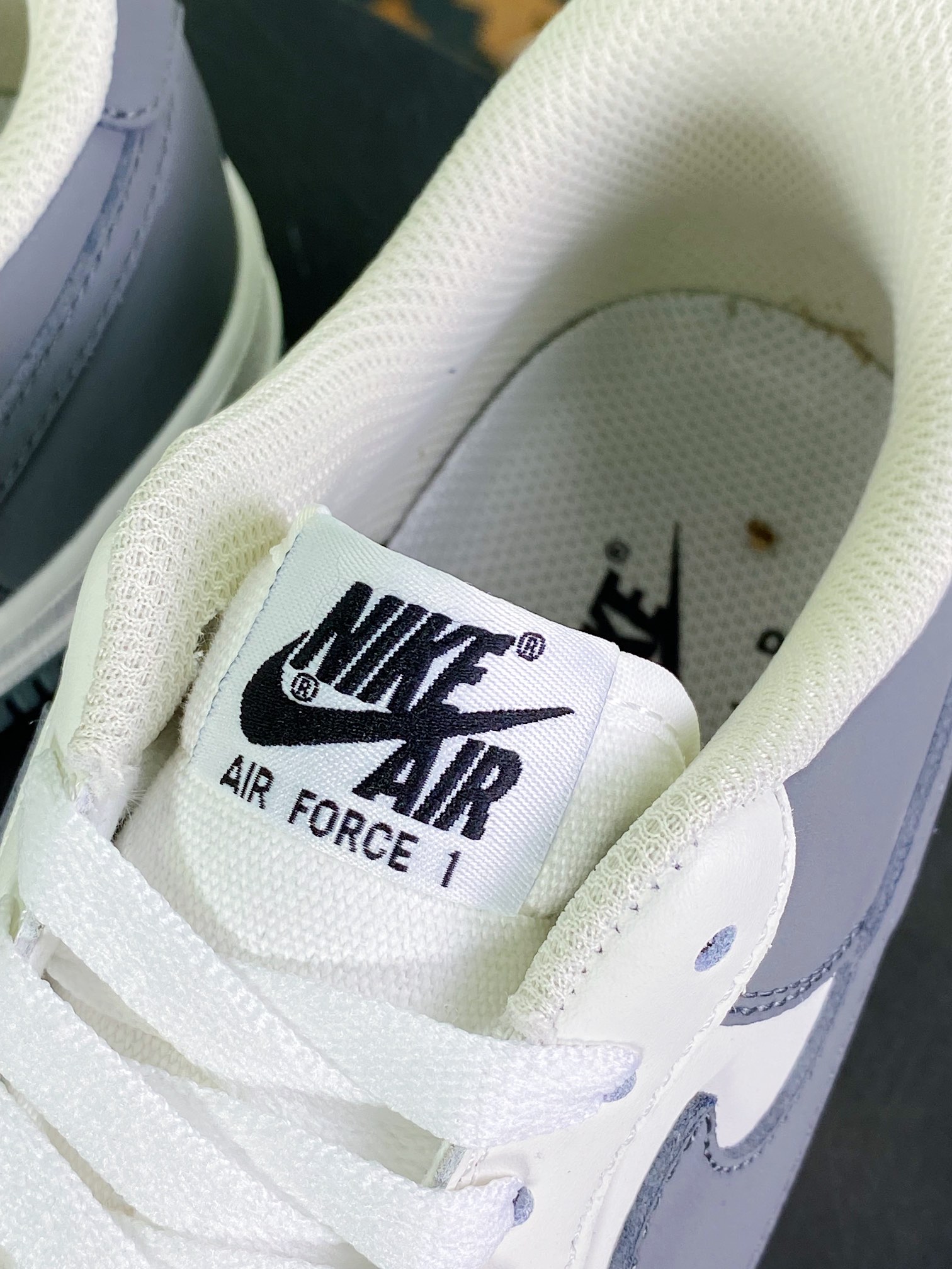 240 Air Sole气垫【耐克Nike】 Air Force 1’07 Low”Beige White/Dark Grey”空军一号“皮革拼接米白奶奶灰”DB3301-022