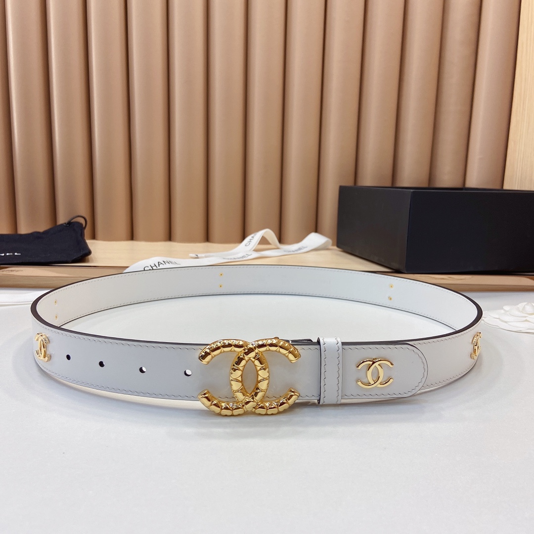小香3.0Cm双面小牛皮与精品贵金属
