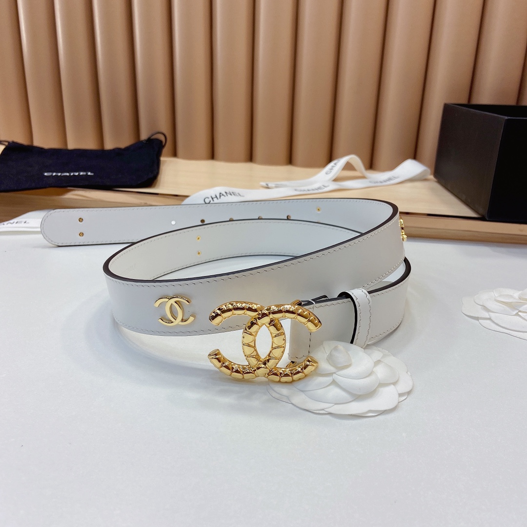 小香3.0Cm双面小牛皮与精品贵金属