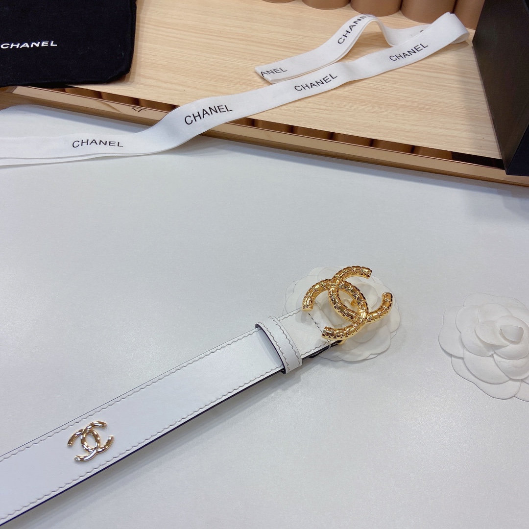 小香3.0Cm双面小牛皮与精品贵金属