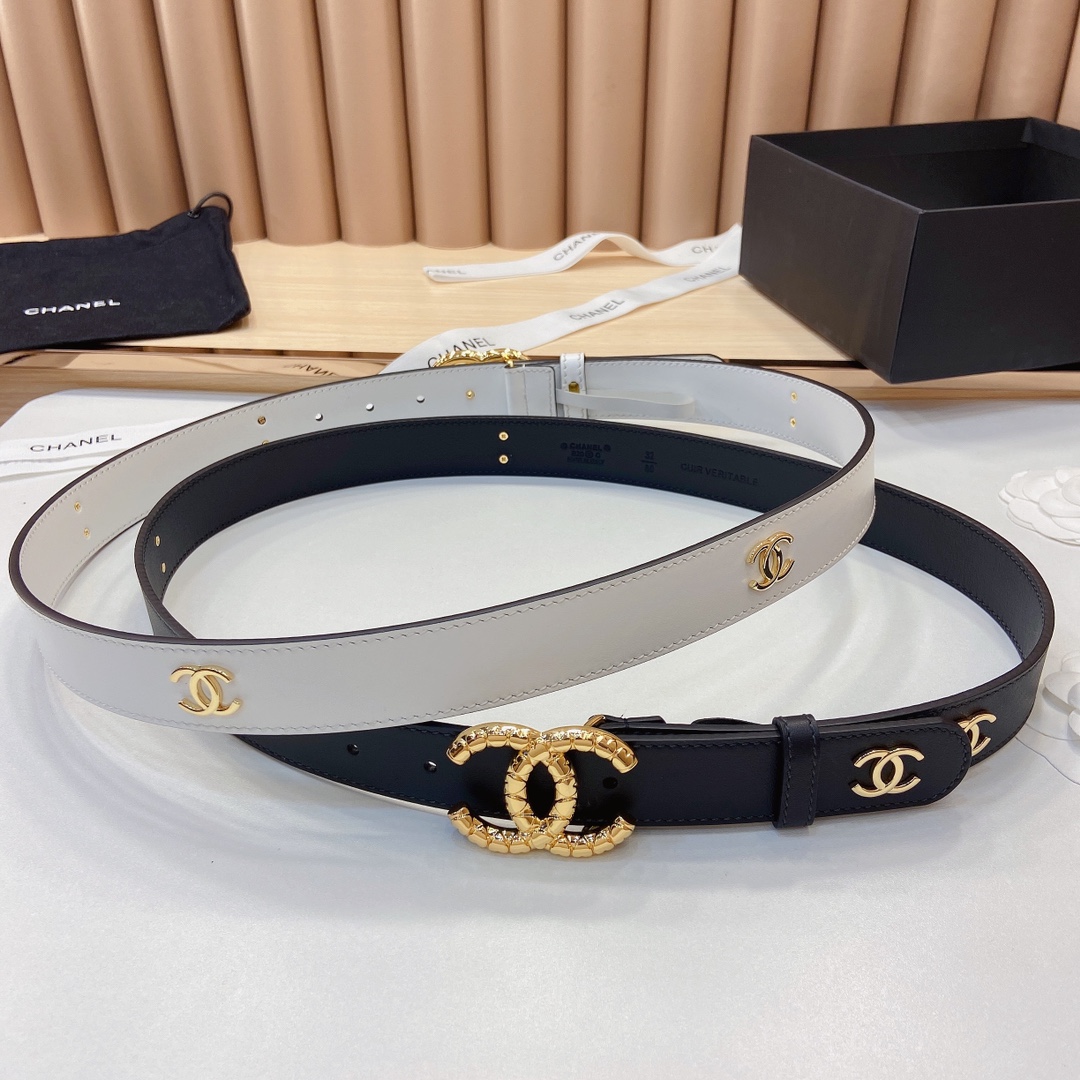 小香3.0Cm双面小牛皮与精品贵金属