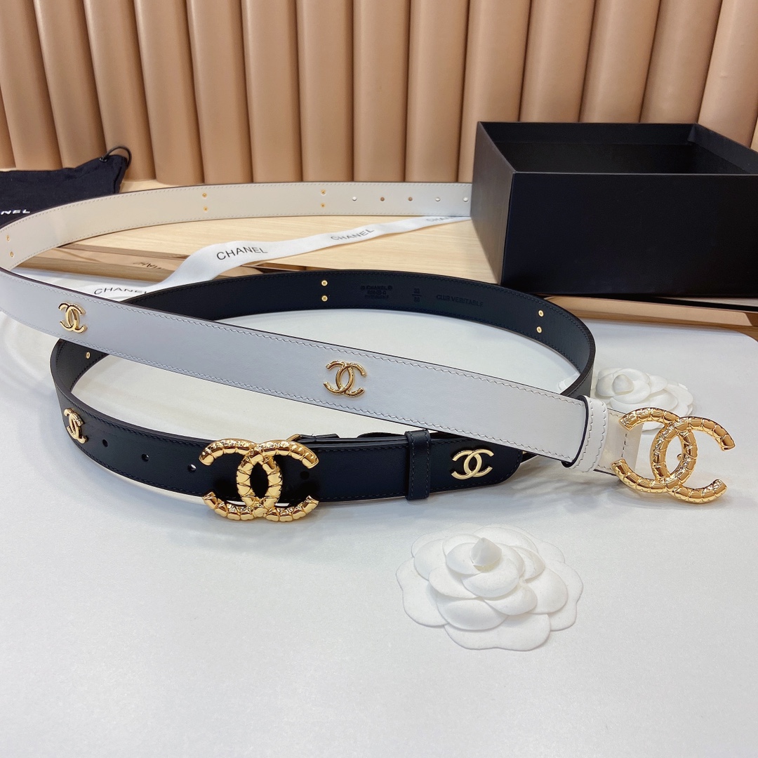 小香3.0Cm双面小牛皮与精品贵金属