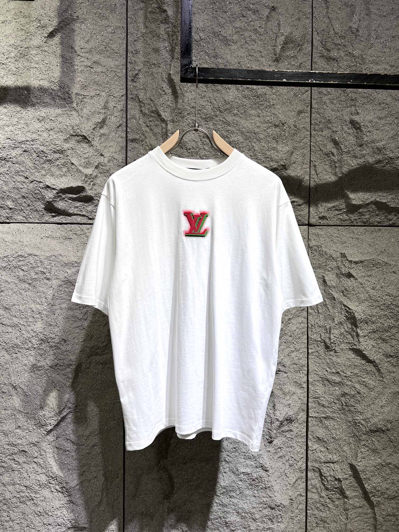 Buy Best High-Quality
 Louis Vuitton Clothing T-Shirt Black Doodle White Printing Unisex Cotton Knitting Short Sleeve