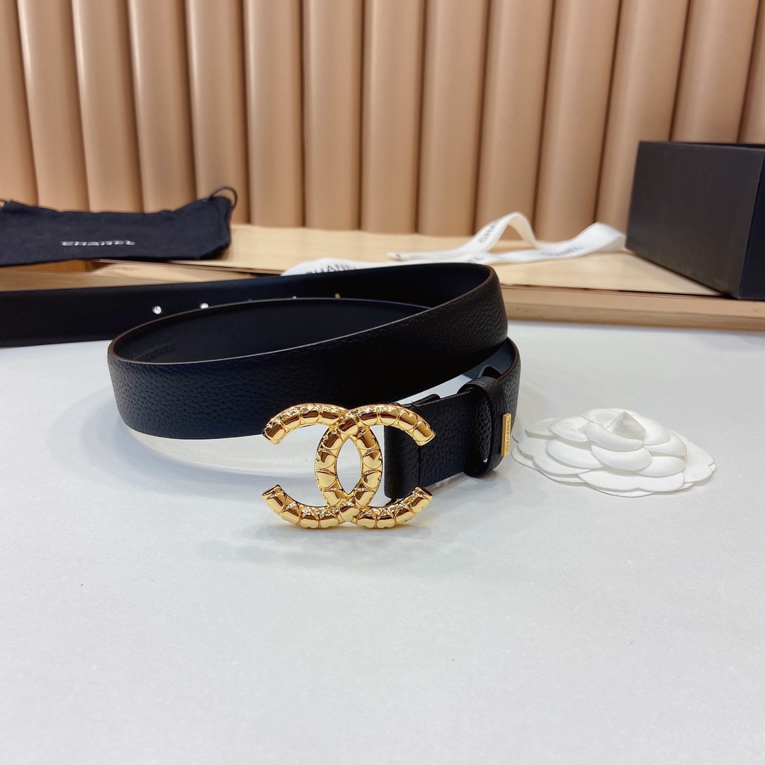 小香3.0Cm双面小牛皮与精品贵金属