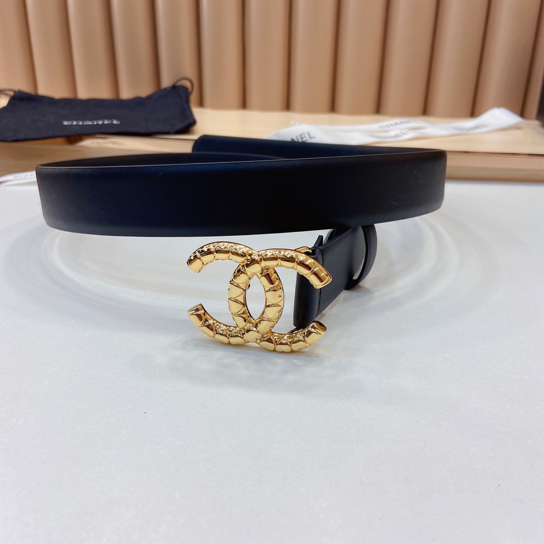 小香3.0Cm双面小牛皮与精品贵金属