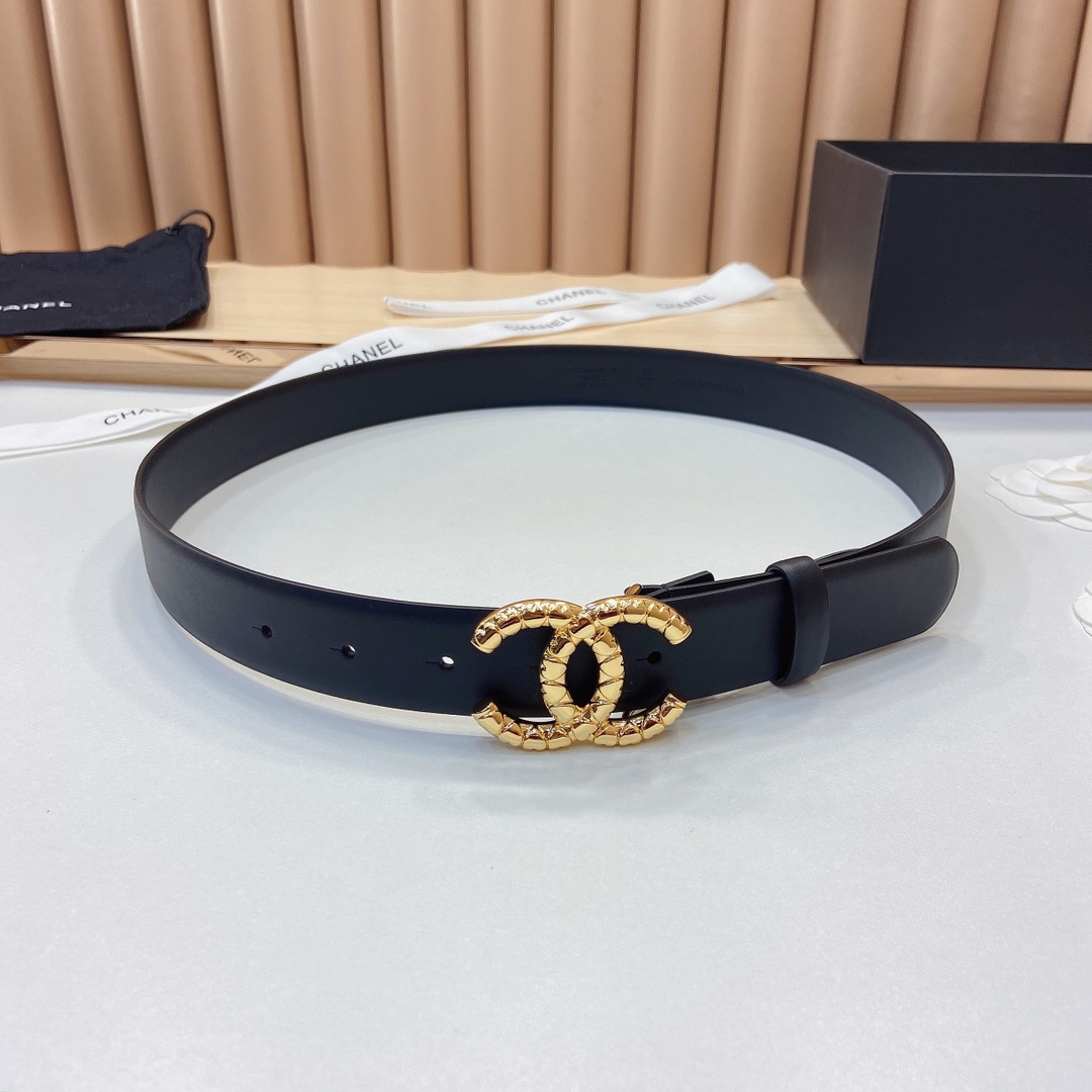 小香3.0Cm双面小牛皮与精品贵金属
