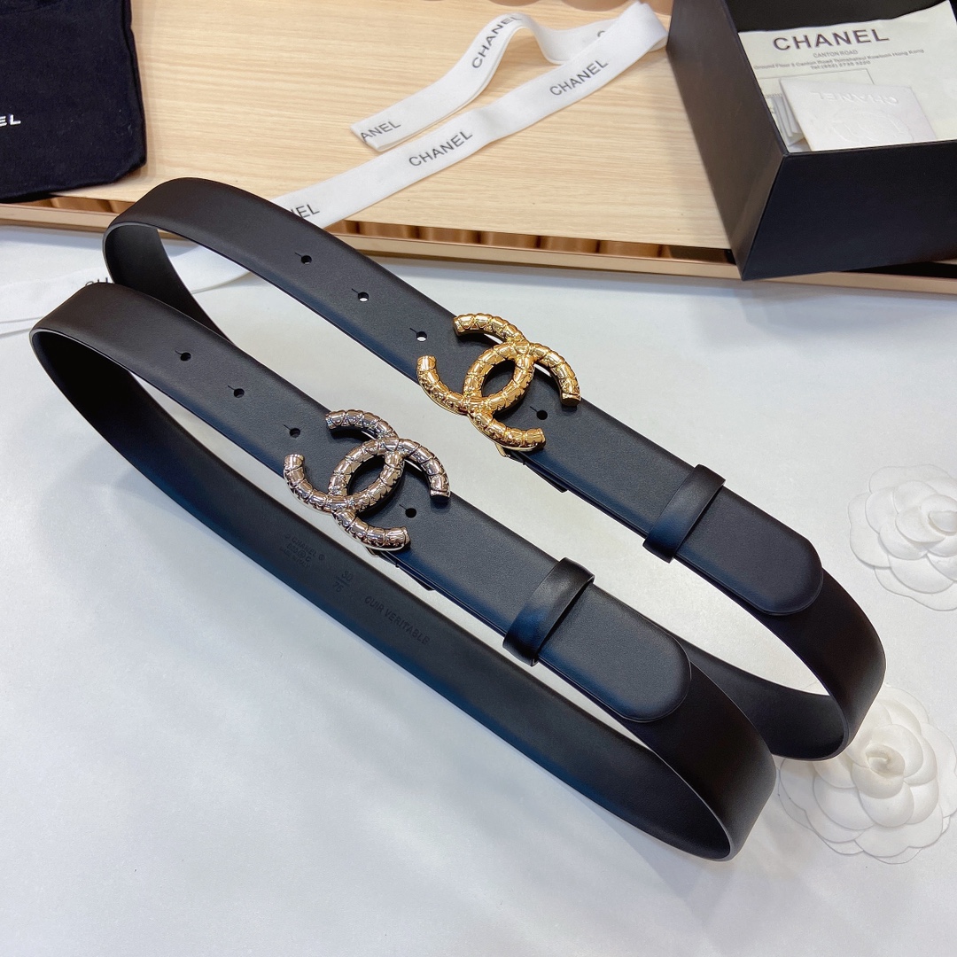小香3.0Cm双面小牛皮与精品贵金属