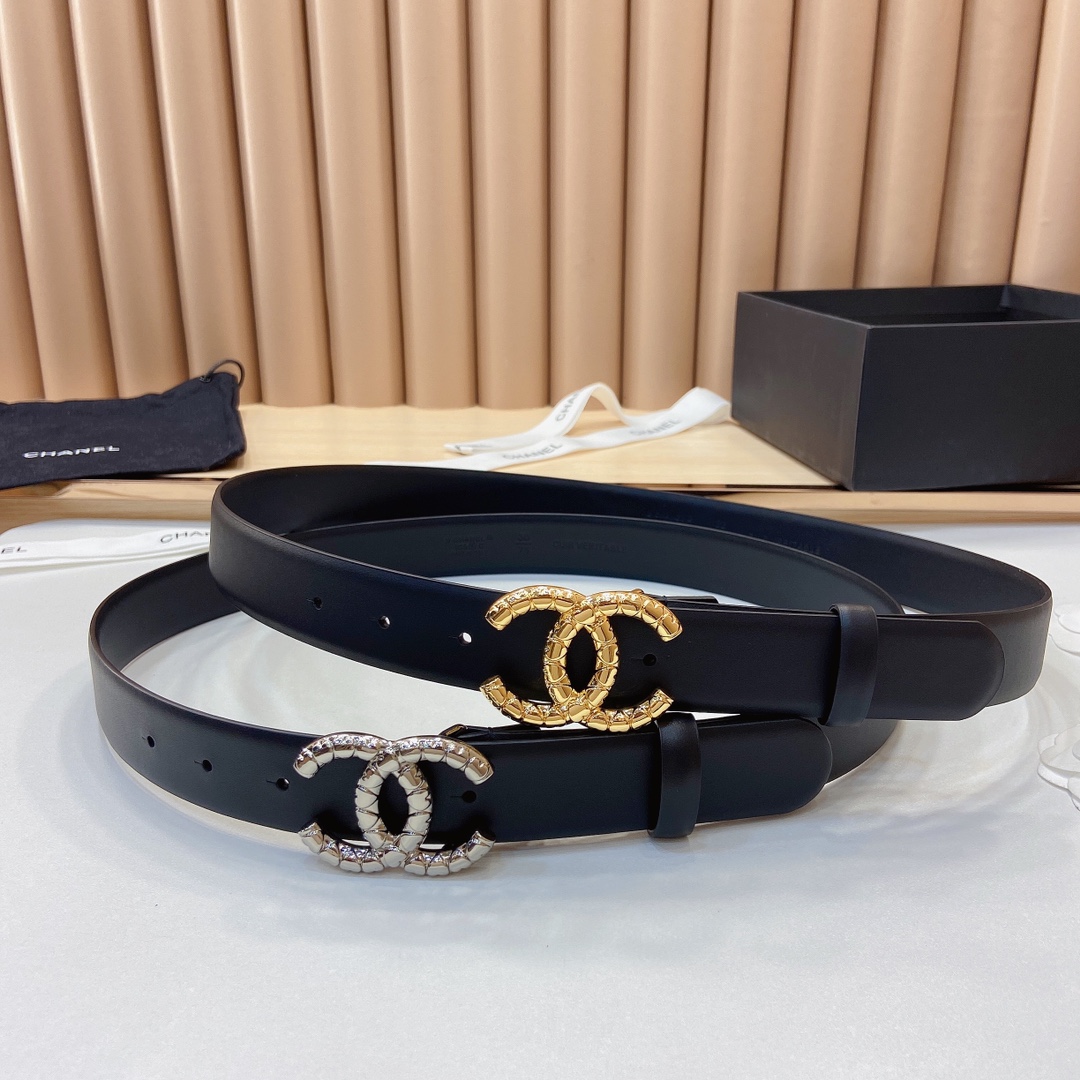 小香3.0Cm双面小牛皮与精品贵金属