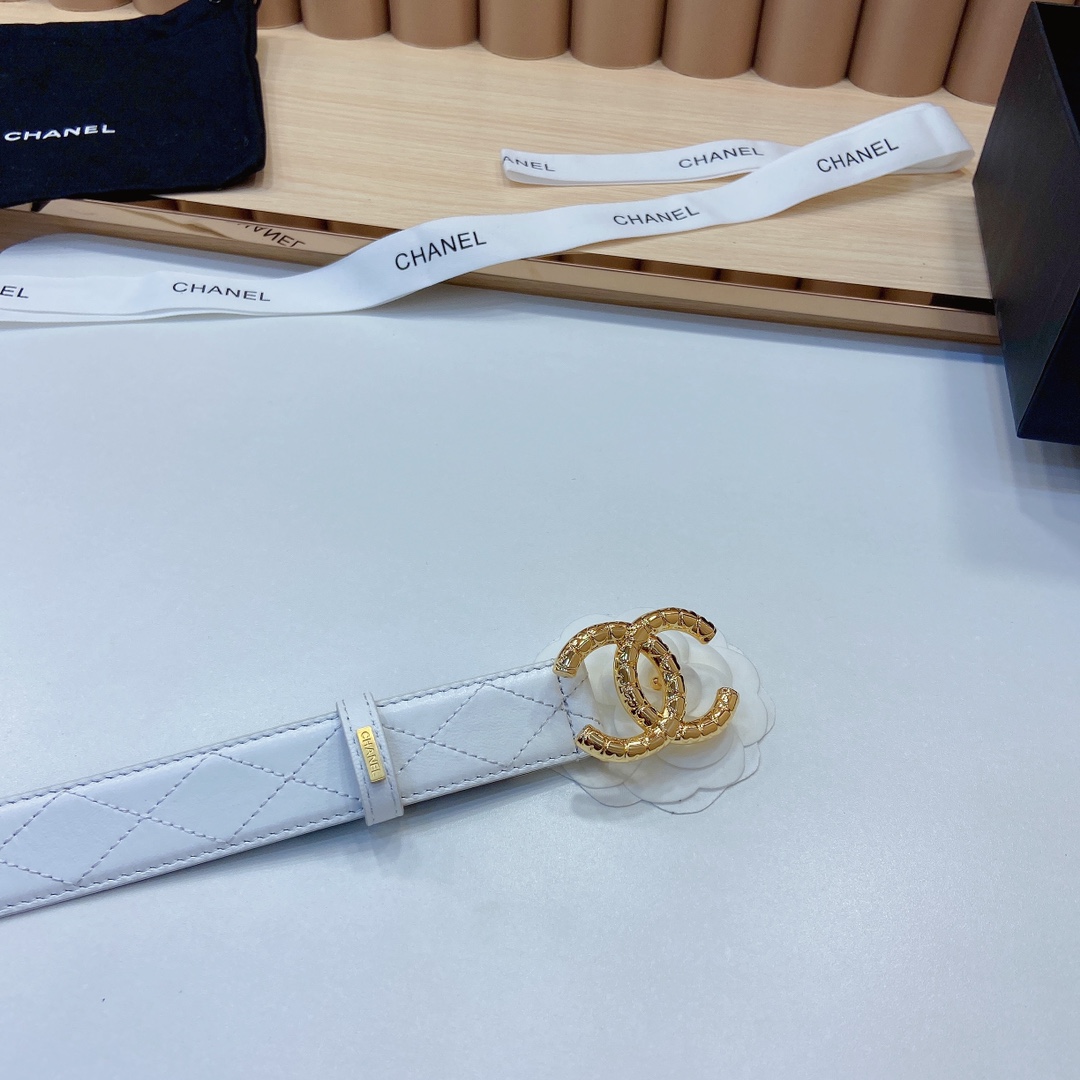 小香3.0Cm头层羊皮格与精品贵金属