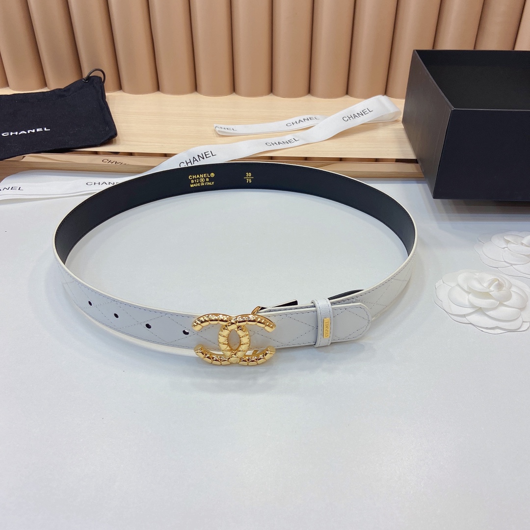 小香3.0Cm头层羊皮格与精品贵金属