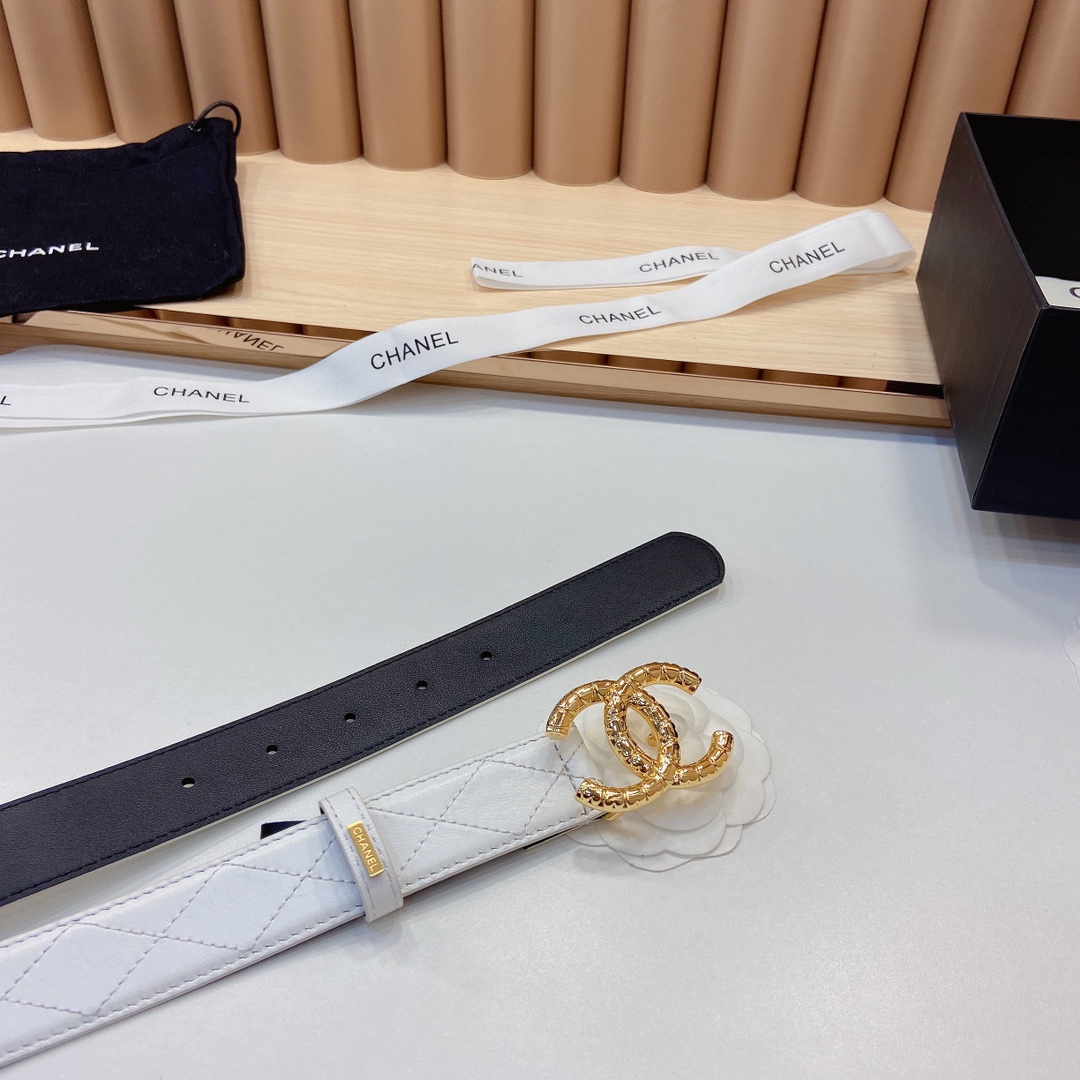 小香3.0Cm头层羊皮格与精品贵金属