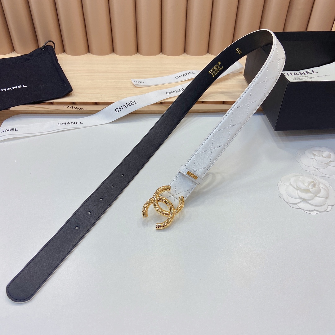 小香3.0Cm头层羊皮格与精品贵金属