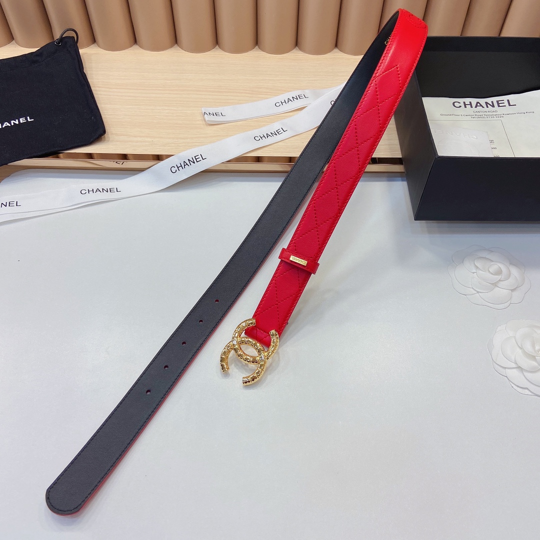 小香3.0Cm头层羊皮格与精品贵金属