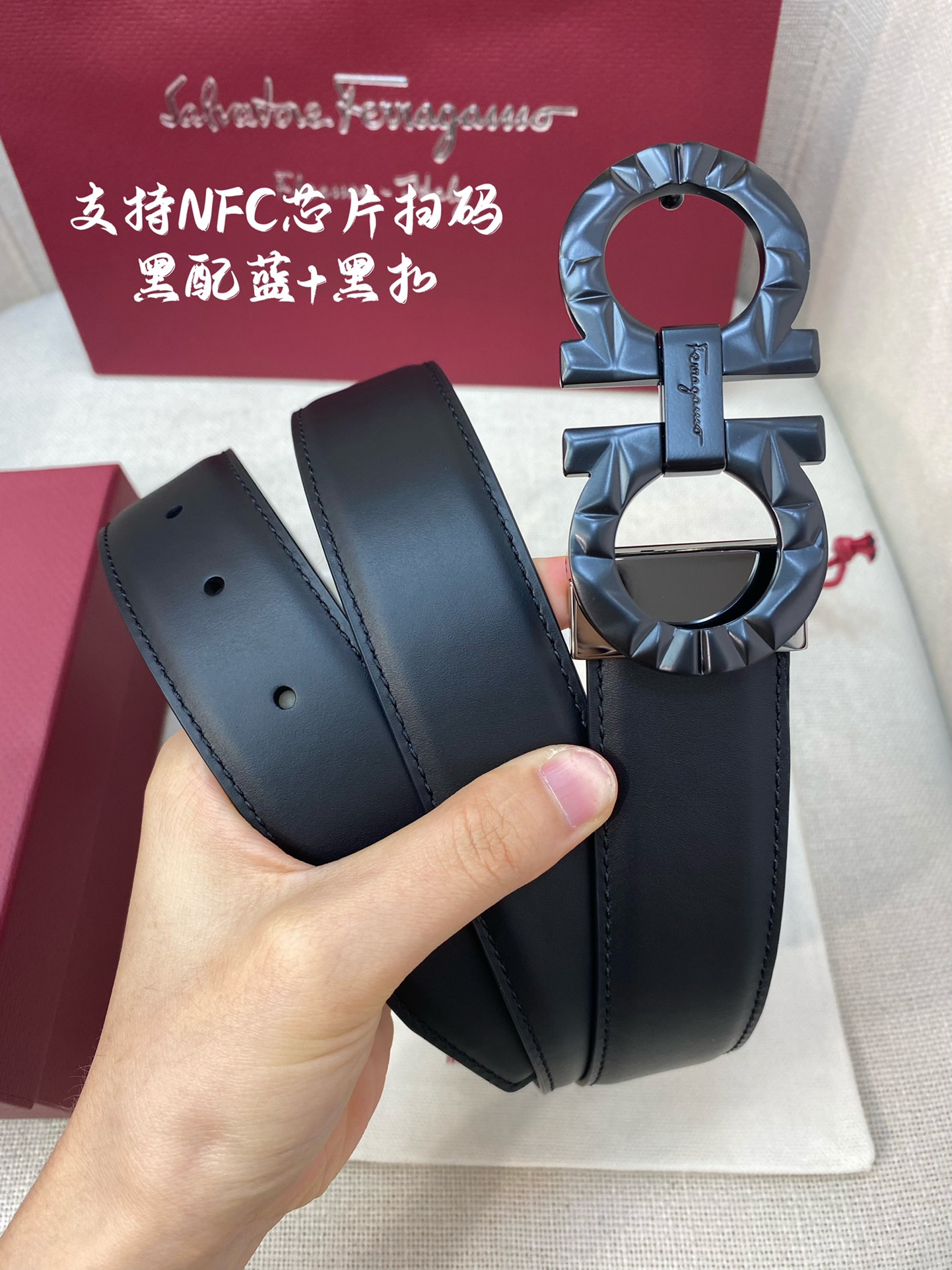 NFC-F3.5cm高级定制款男士皮带双面进口牛皮自行选择搭配真材实料很有质感时尚经典不失风范可自行裁剪