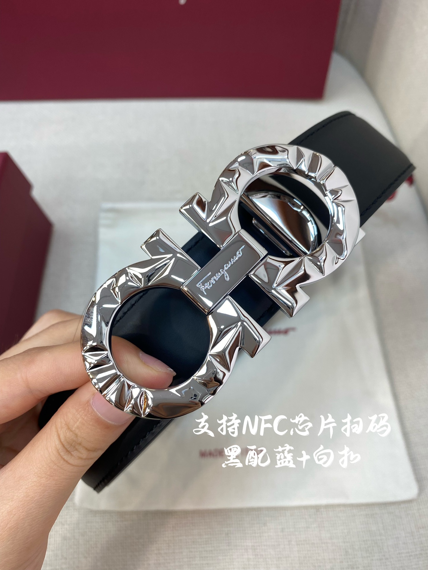 NFC-F3.5cm高级定制款男士皮带双面进口牛皮自行选择搭配真材实料很有质感时尚经典不失风范可自行裁剪