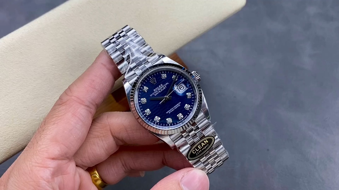 Designer Fake
 Rolex Datejust Orologio da Polso Blu Marrone Verde