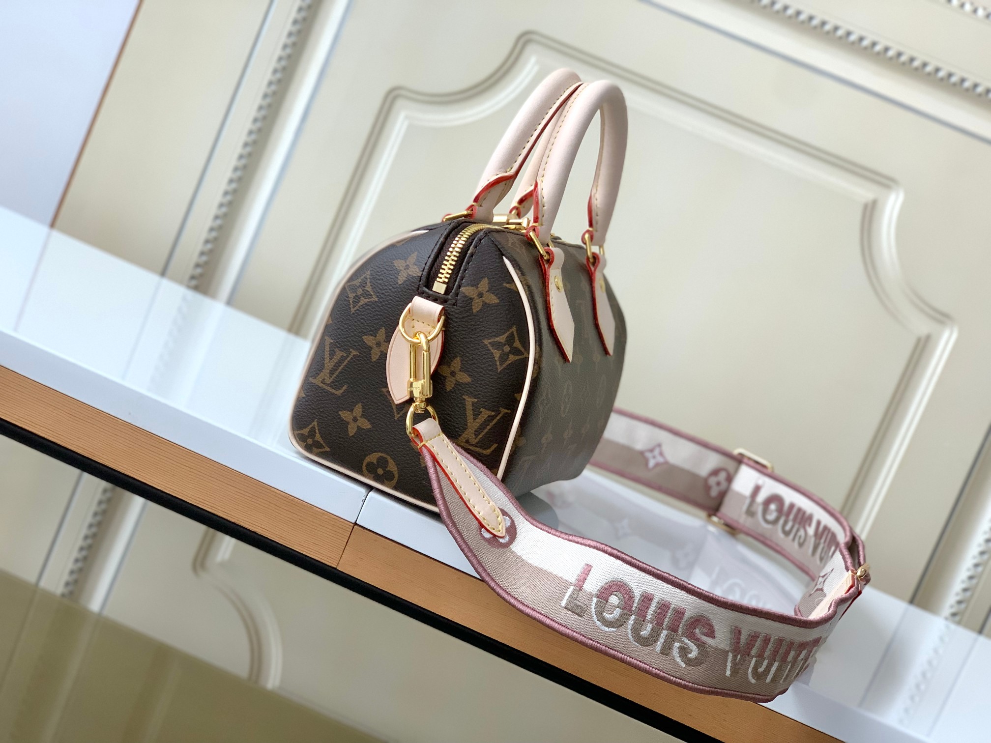 【海原外单 独实家拍】【 M46222老花】本款 Speedy Bandoulière 20 手袋采选 