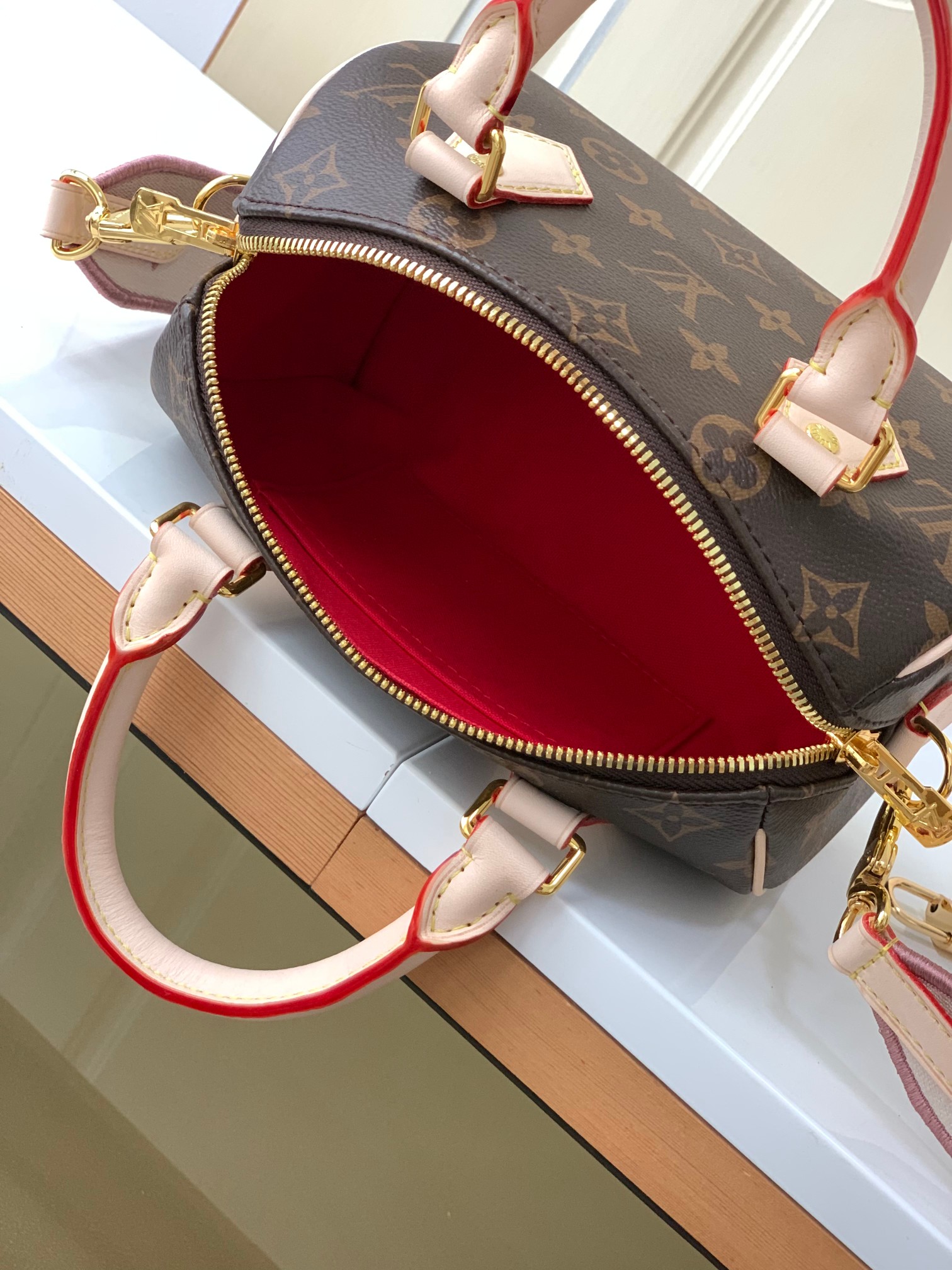 【海原外单 独实家拍】【 M46222老花】本款 Speedy Bandoulière 20 手袋采选 