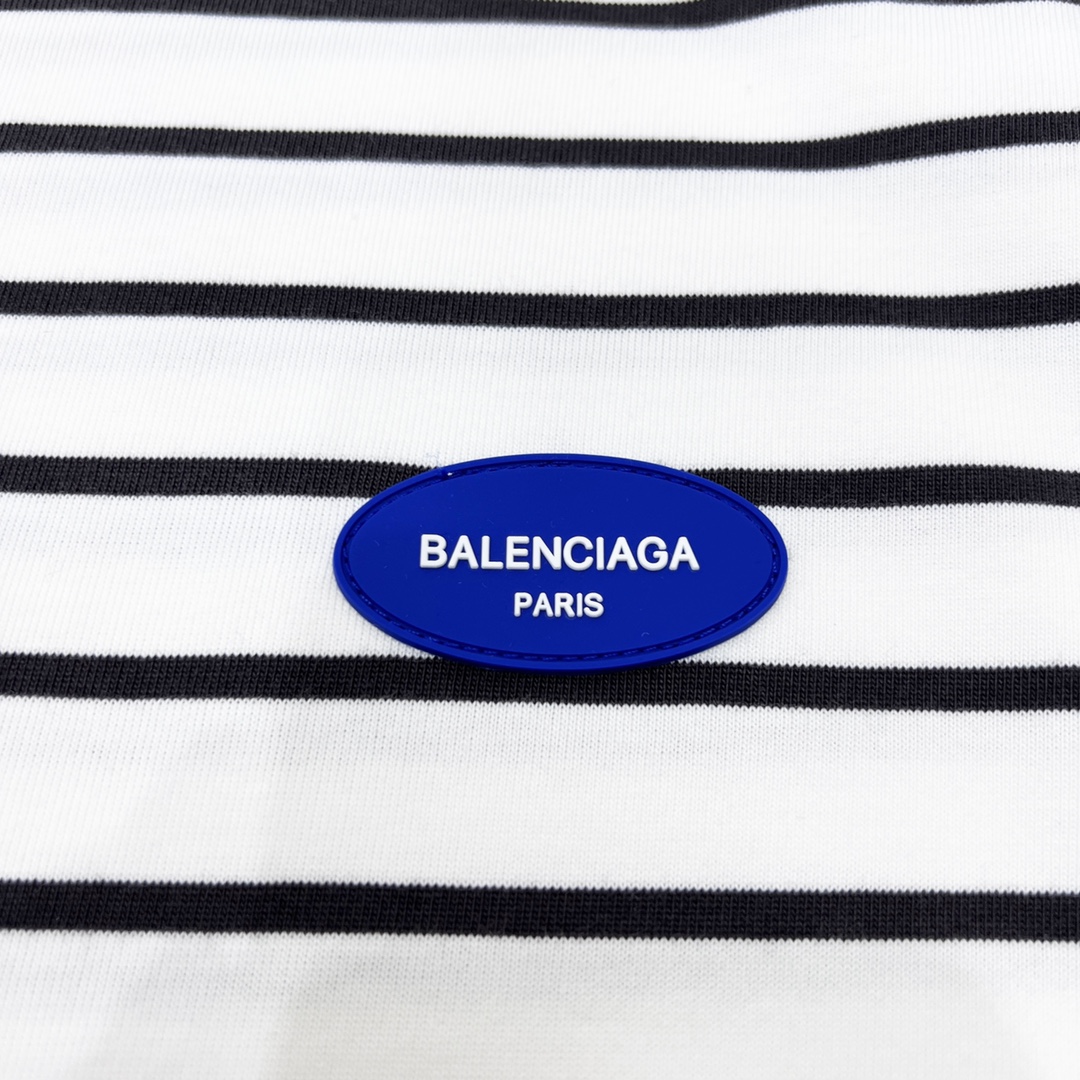 190 Balenciaga/巴黎世家 条纹短袖恤 采