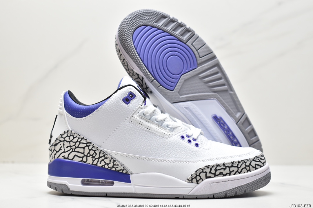 170 Air Jordan 3 Retro 迈克尔·乔丹AJ3代中帮篮球鞋 DN3707-260