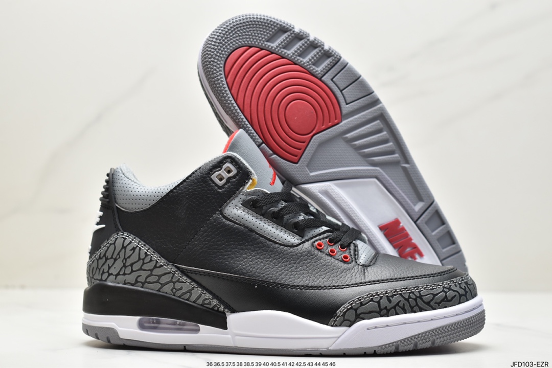 170 Air Jordan 3 Retro 迈克尔·乔丹AJ3代中帮篮球鞋 DN3707-260