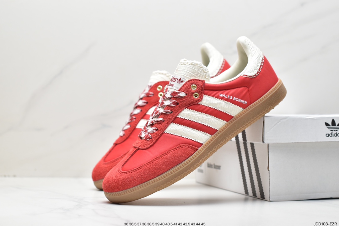 Wales Bonner x Adidas Originals Samba Samba ”Co-branded University Red Rice White” GY6612