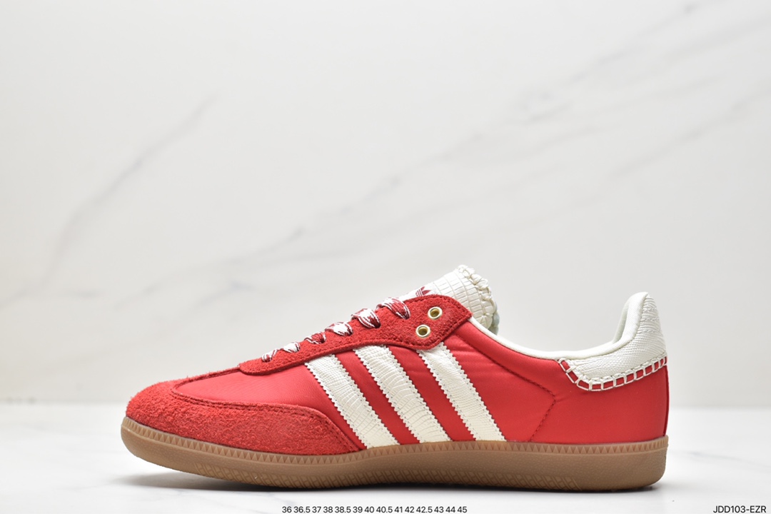 Wales Bonner x Adidas Originals Samba Samba ”Co-branded University Red Rice White” GY6612