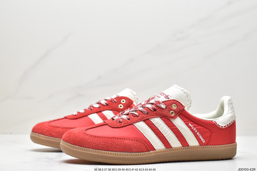 Wales Bonner x Adidas Originals Samba Samba ”Co-branded University Red Rice White” GY6612