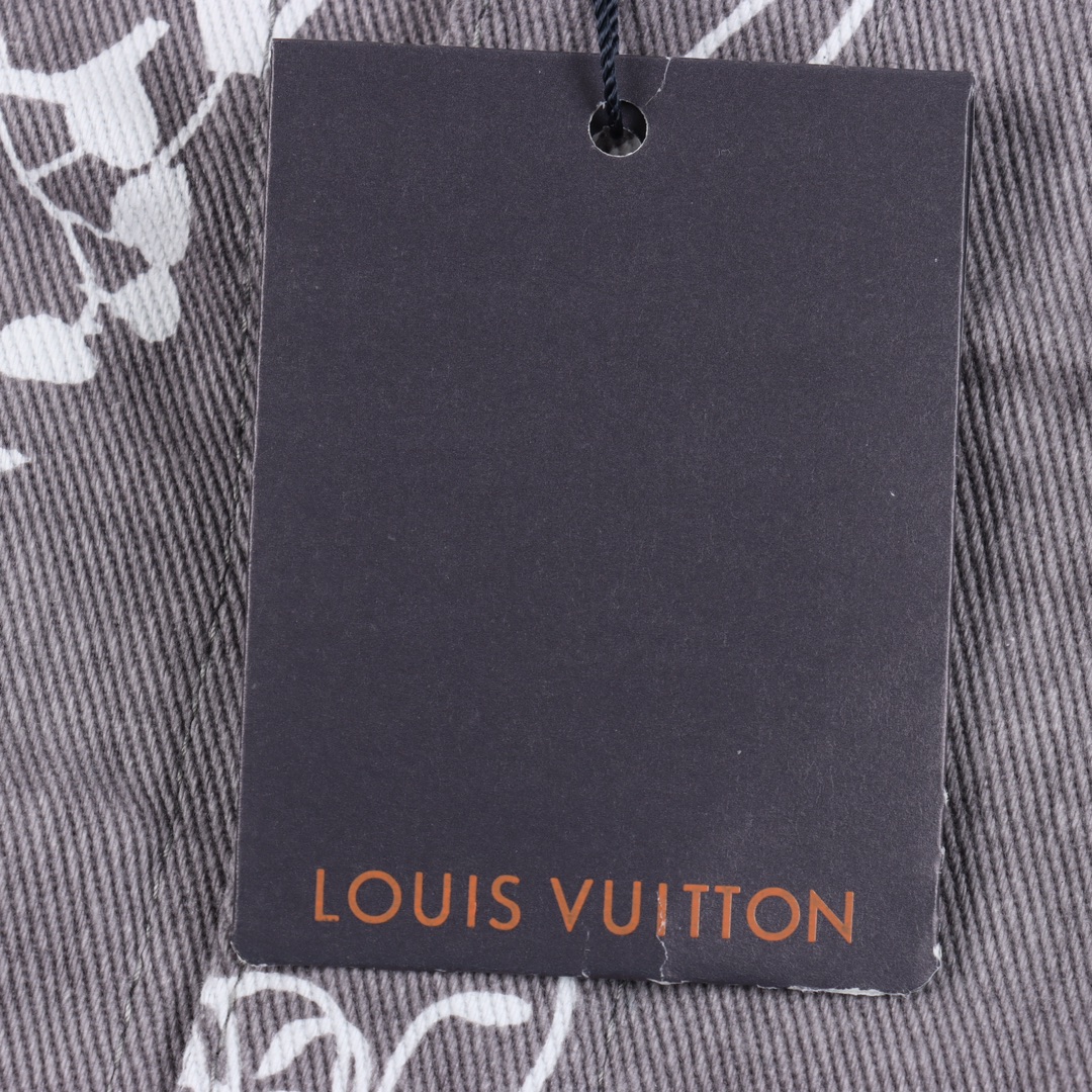 280 Louis Vuitton/路易威登 23SS 春秋树枝压花灰色款logo牛仔