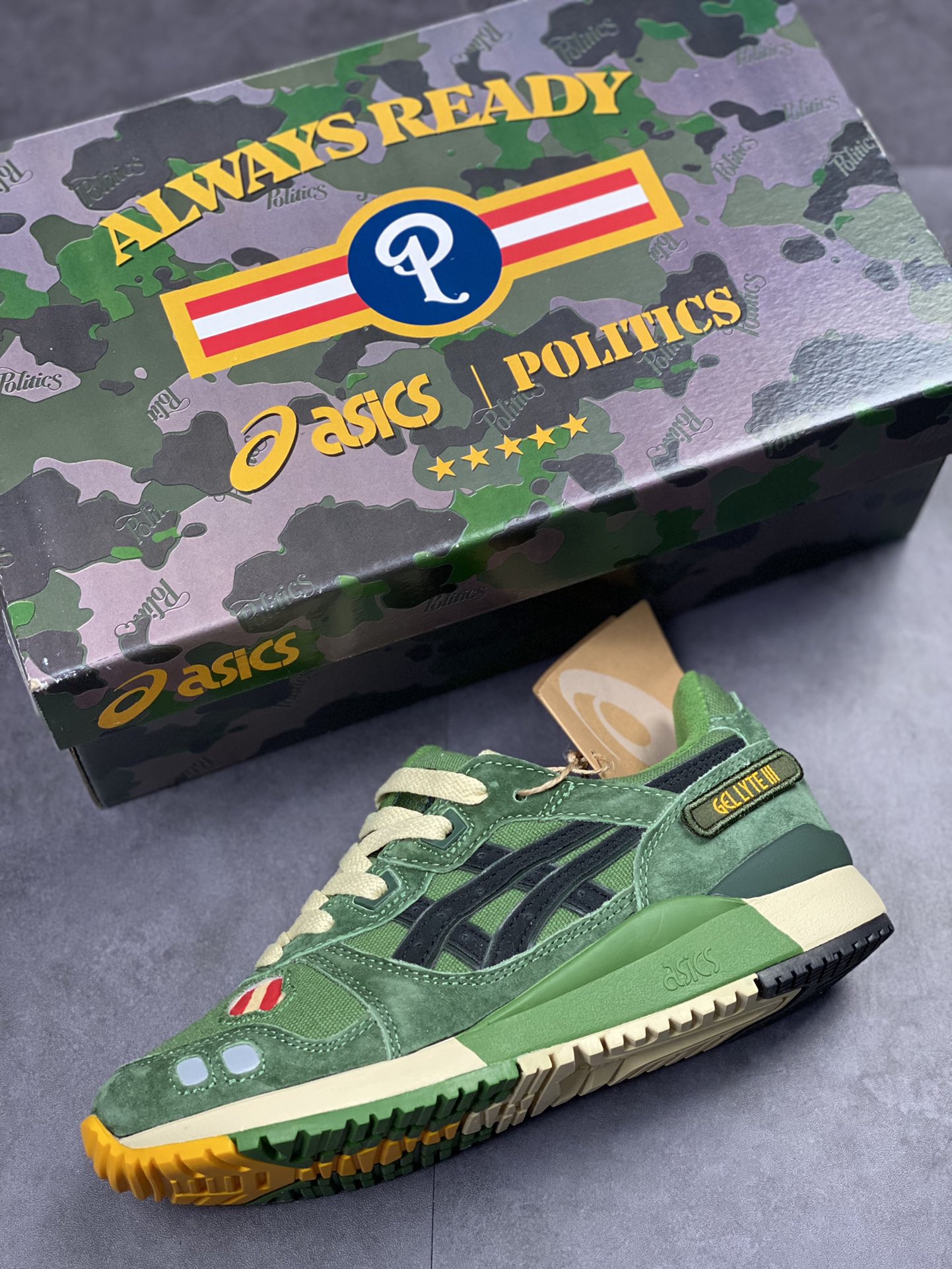 Sneaker Politics x Asics Gel-Lyte III OG 3rd generation series low top 1201A516-300