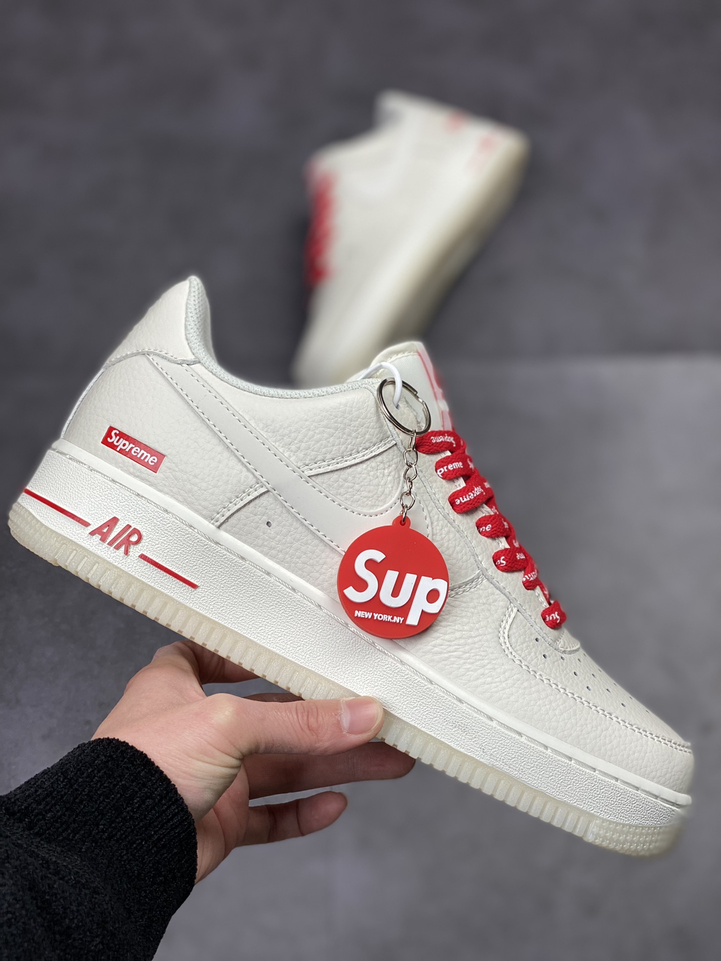 230 Supreme Nike Air Force 1 Low 07 联名白红SU0220-001