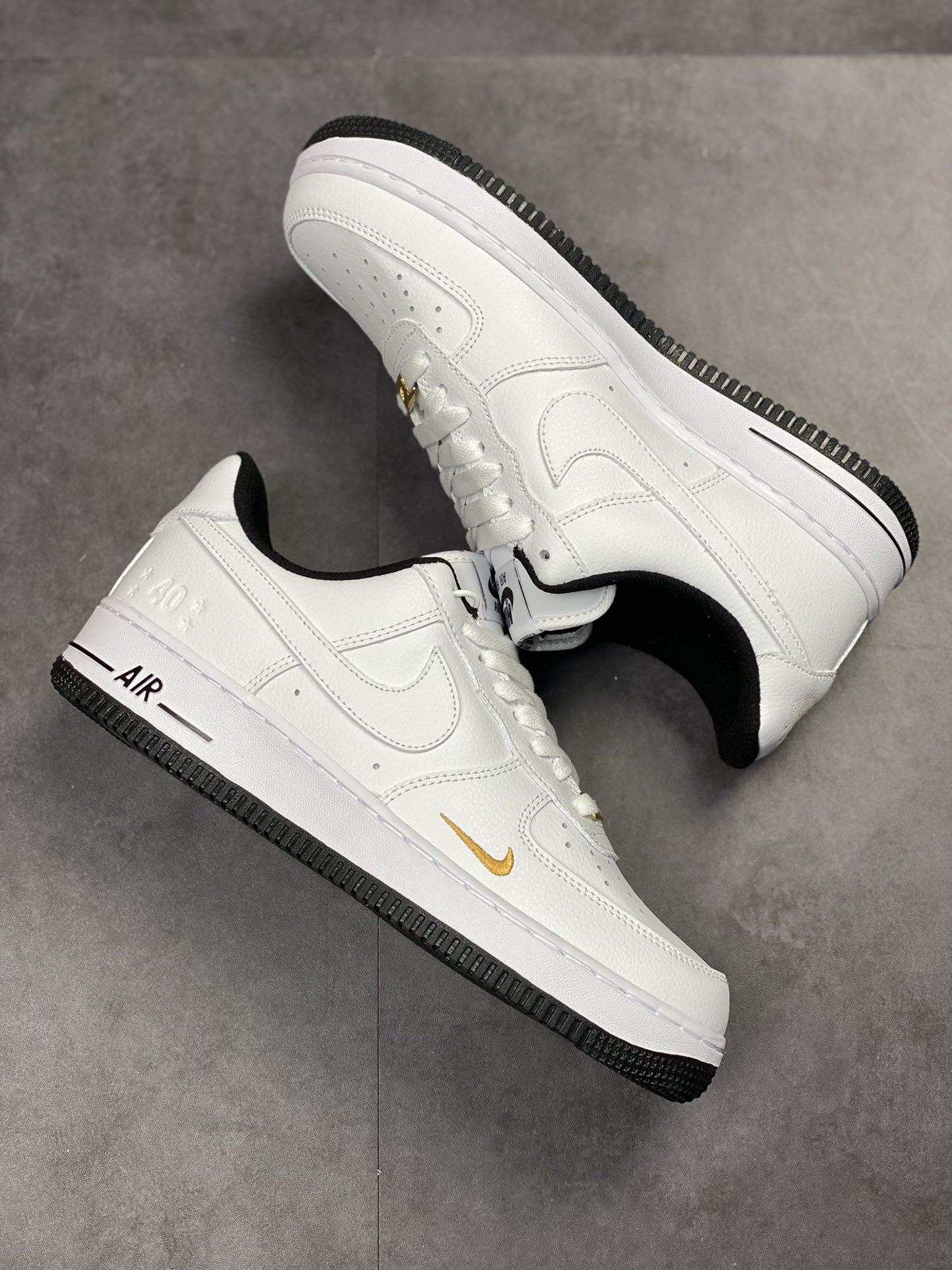 210 Nike Air Force 1 Low 07 周年白黑金小钩 DD1225-001