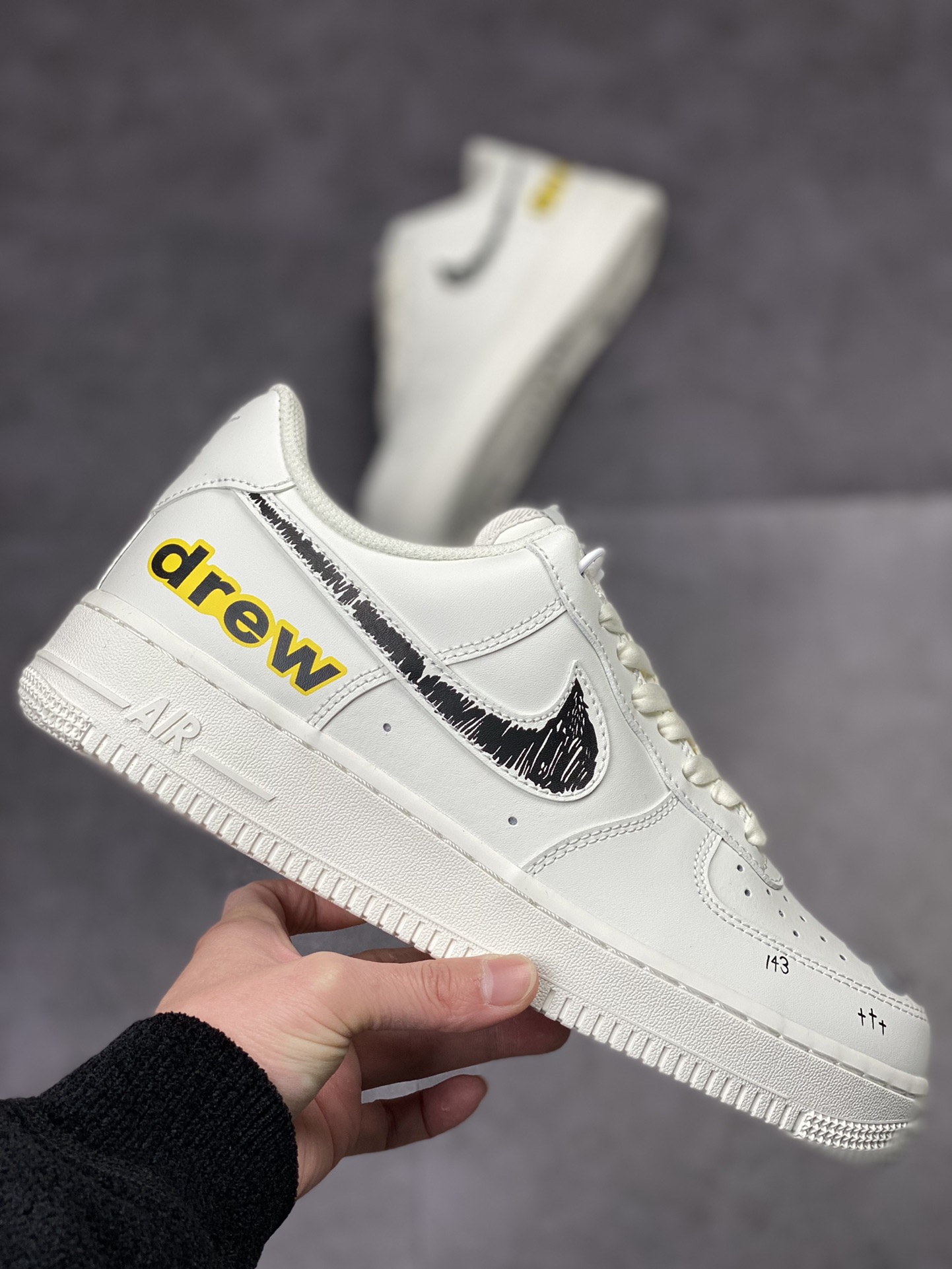250 Nike Air Force 1 Low 07 “drew” 涂鸦 CW2288-663