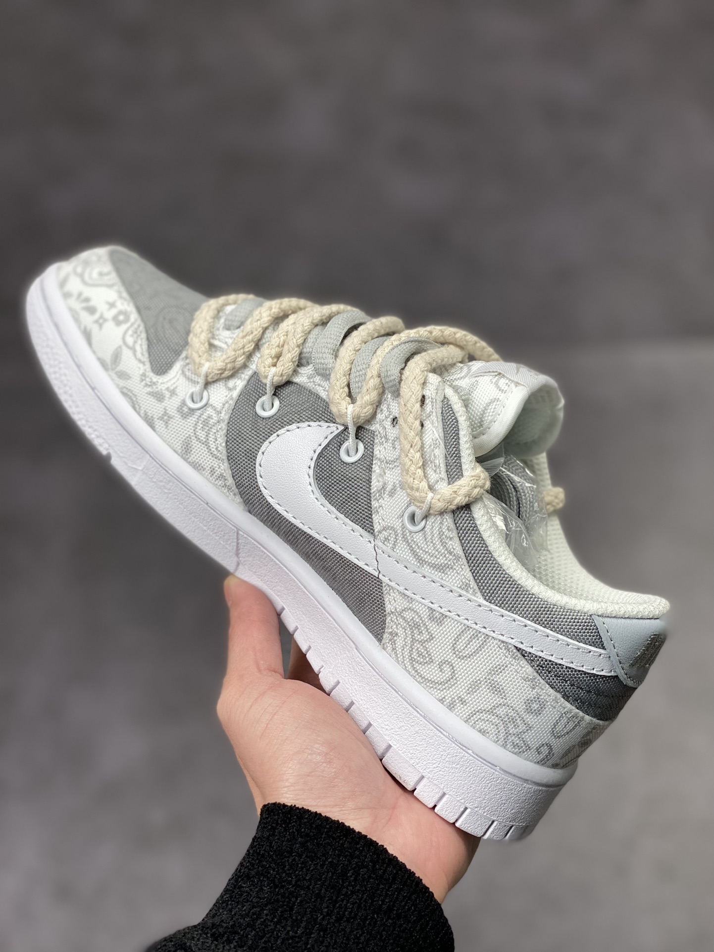 280 Nike SB Dunk Low 雾霾灰腰果花 牛仔帆布 DJ9955-100
