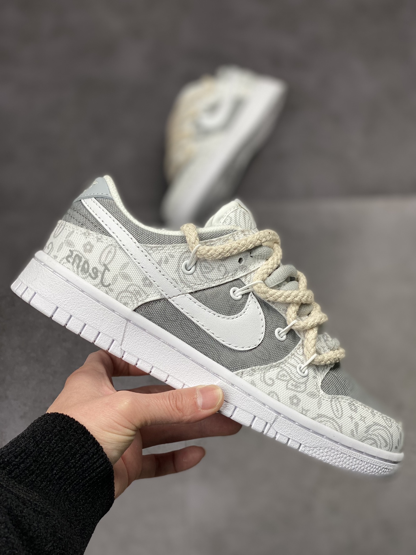 280 Nike SB Dunk Low 雾霾灰腰果花 牛仔帆布 DJ9955-100