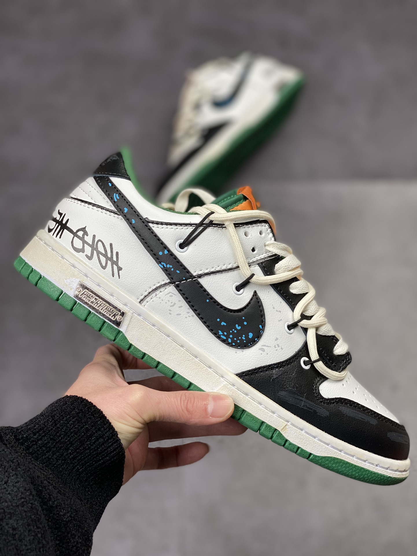 190 NIKE SB Dunk Low 白绿涂鸦绑带 性价比天花板 尝鲜先行版 原装头层材料DD1391 300