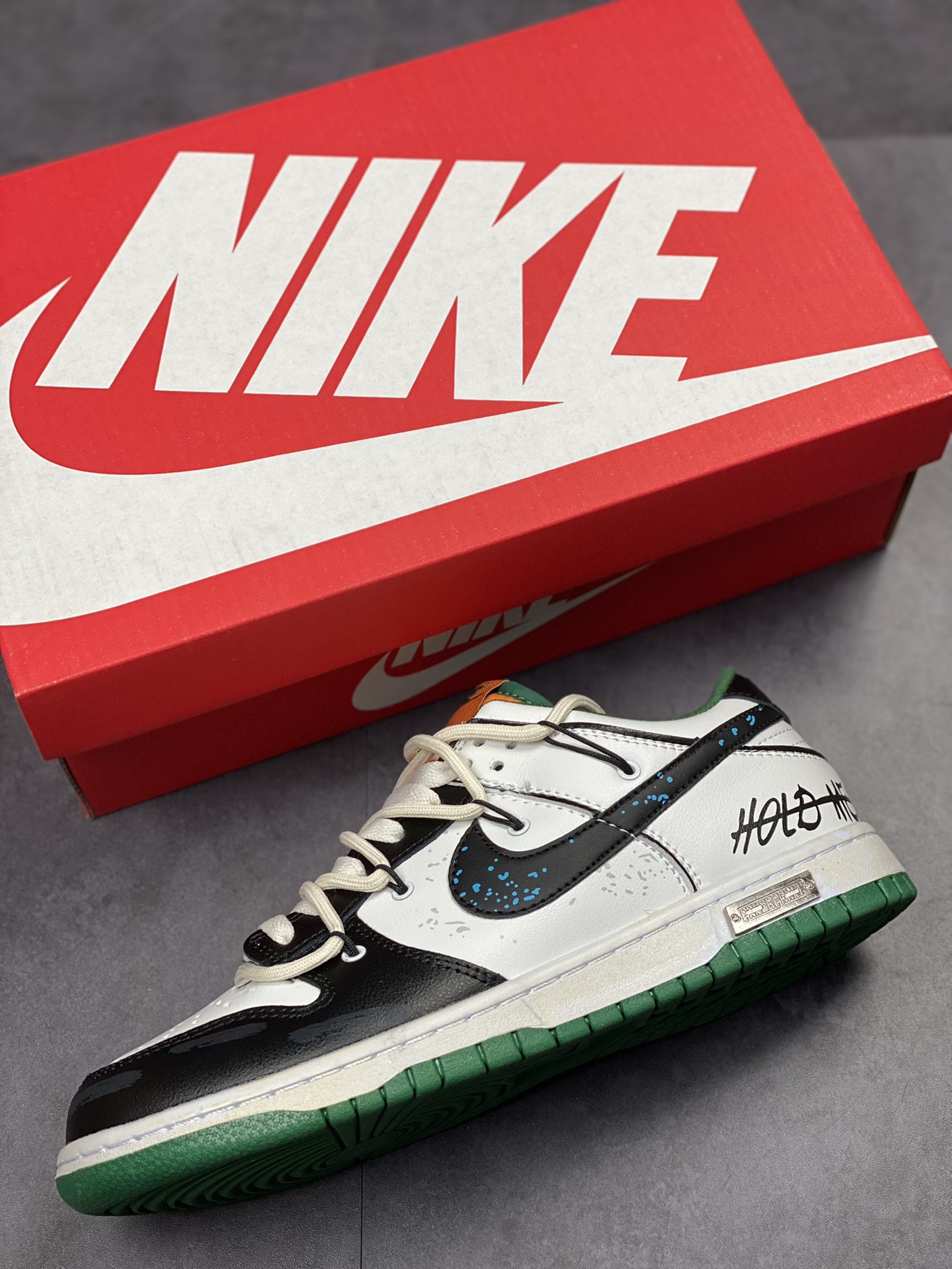 190 NIKE SB Dunk Low 白绿涂鸦绑带 性价比天花板 尝鲜先行版 原装头层材料DD1391 300