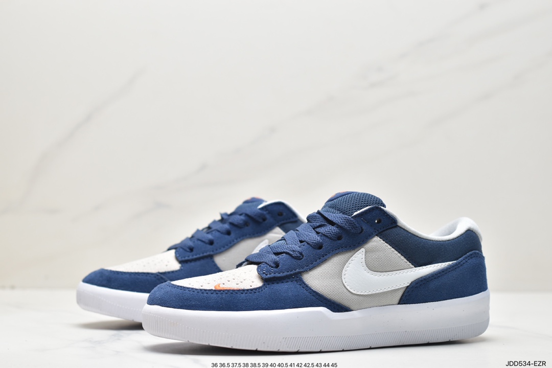 120 全新耐克Nike SB Force 58”Navy/Grey/White/Red”SB空军58系列低帮“海军蓝灰白红”CZ2959-403