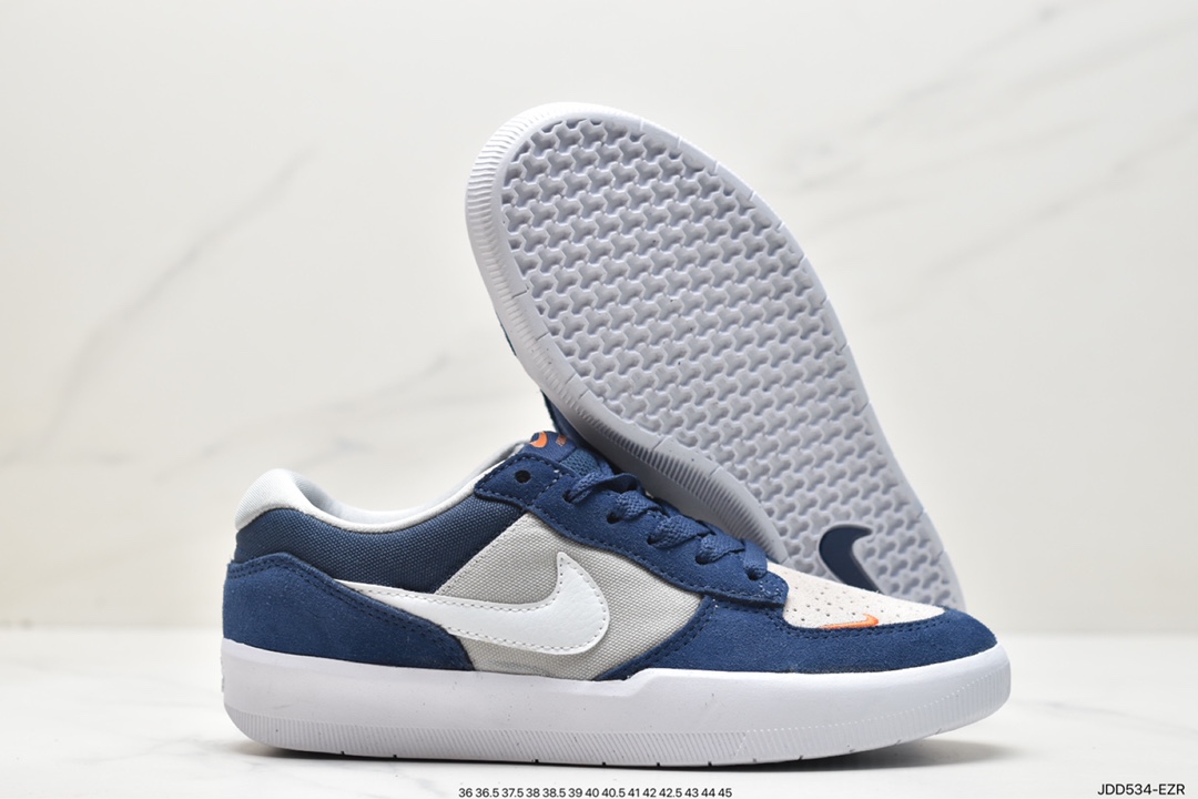 120 全新耐克Nike SB Force 58”Navy/Grey/White/Red”SB空军58系列低帮“海军蓝灰白红”CZ2959-403