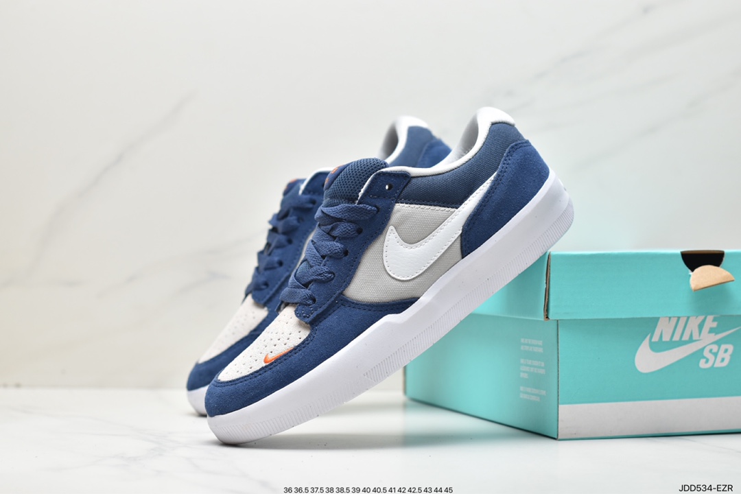 120 全新耐克Nike SB Force 58”Navy/Grey/White/Red”SB空军58系列低帮“海军蓝灰白红”CZ2959-403