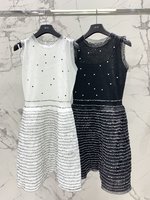 Dior Clothing Dresses Tank Top Black White