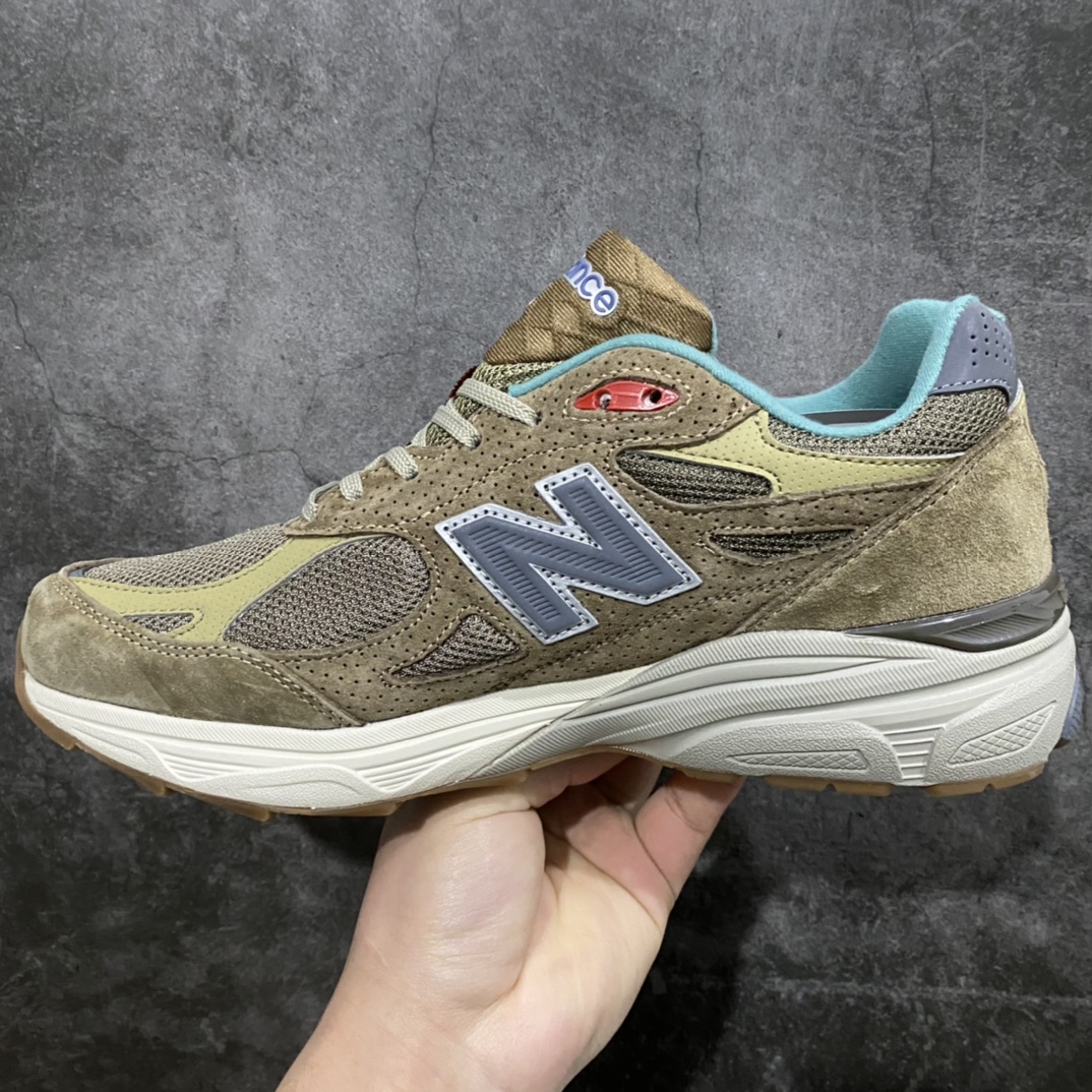 K version pure original Bodega x New Balence NB990v3 joint gray coffee