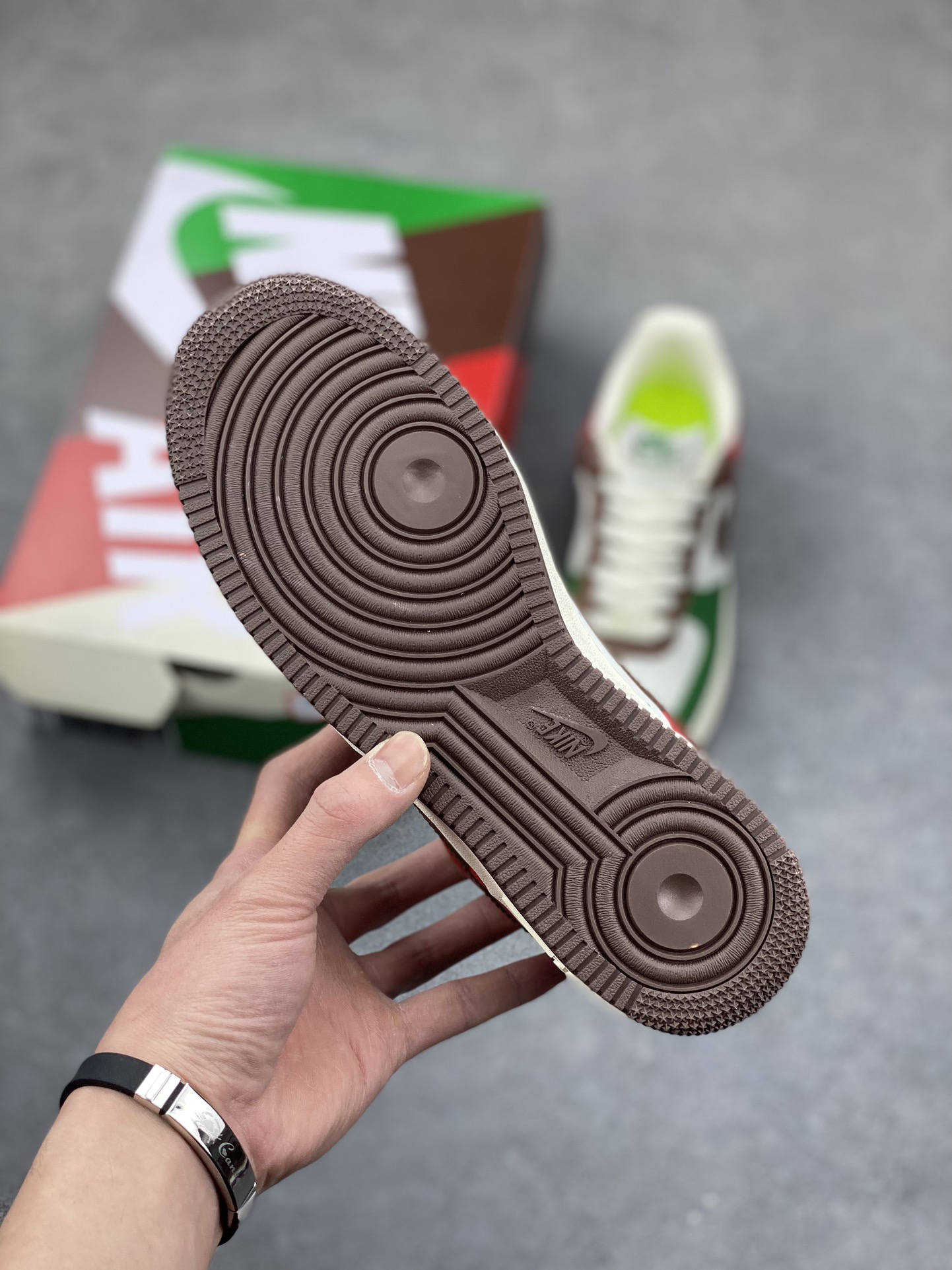 Nike Air Force 1 Low Retro Premium Sneakers - Red, Brown and Green 7 i1680035548 1711 5